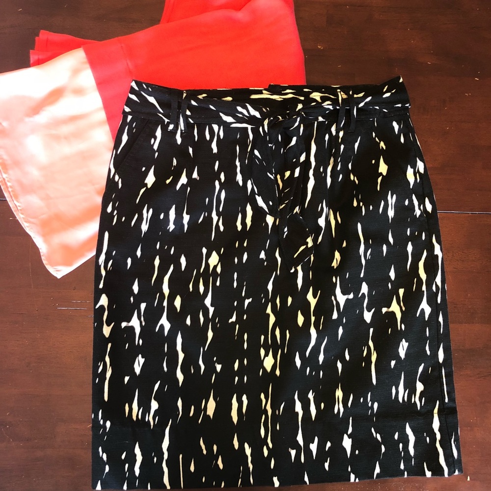 Black & White Patterned East 5th Skirt